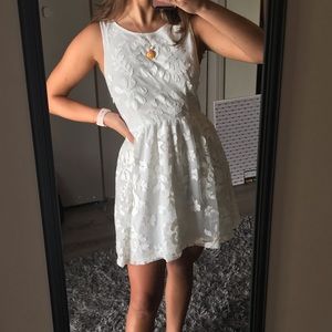 White printed dress